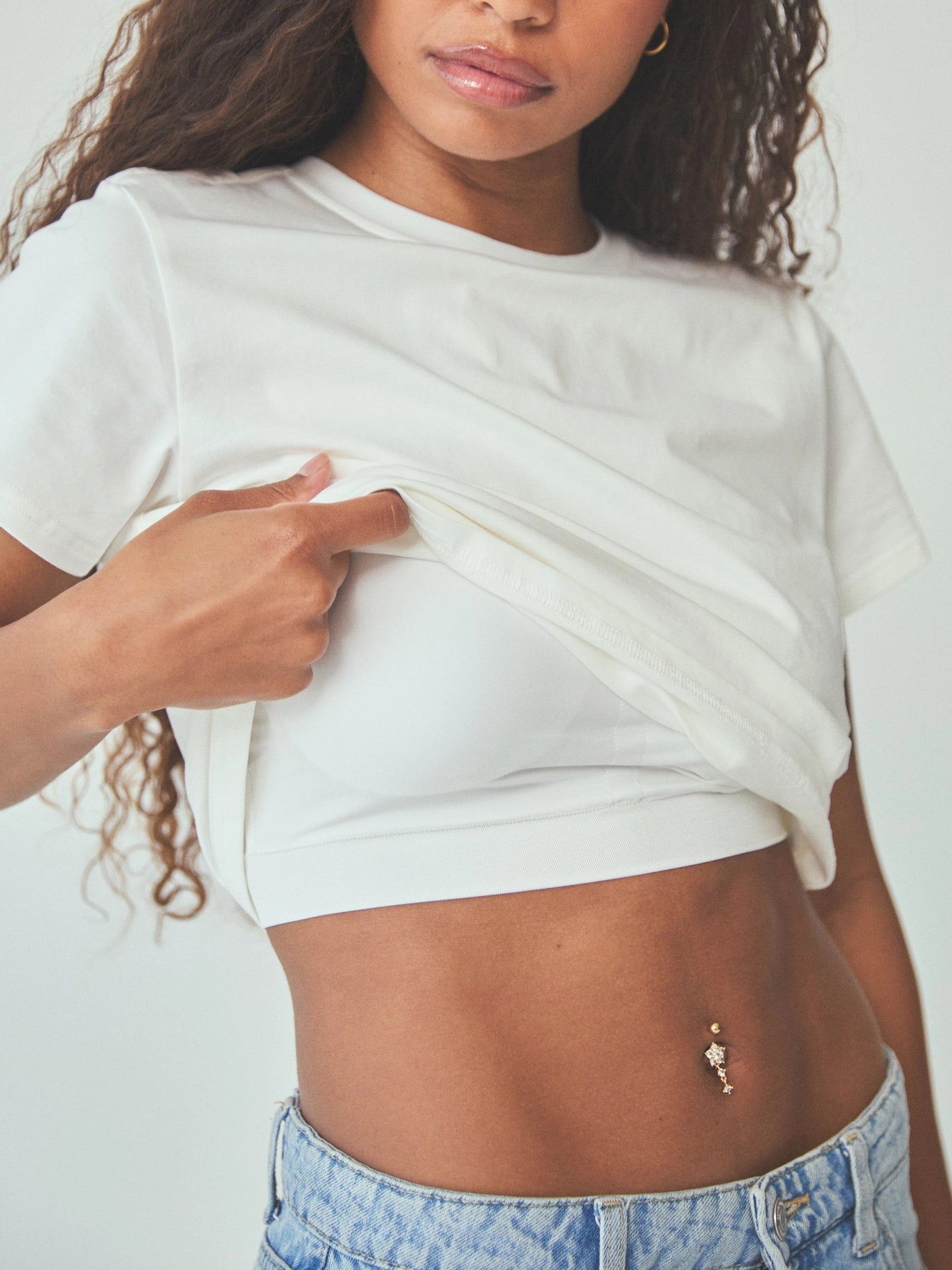 Classic Cotton Cropped T-shirt