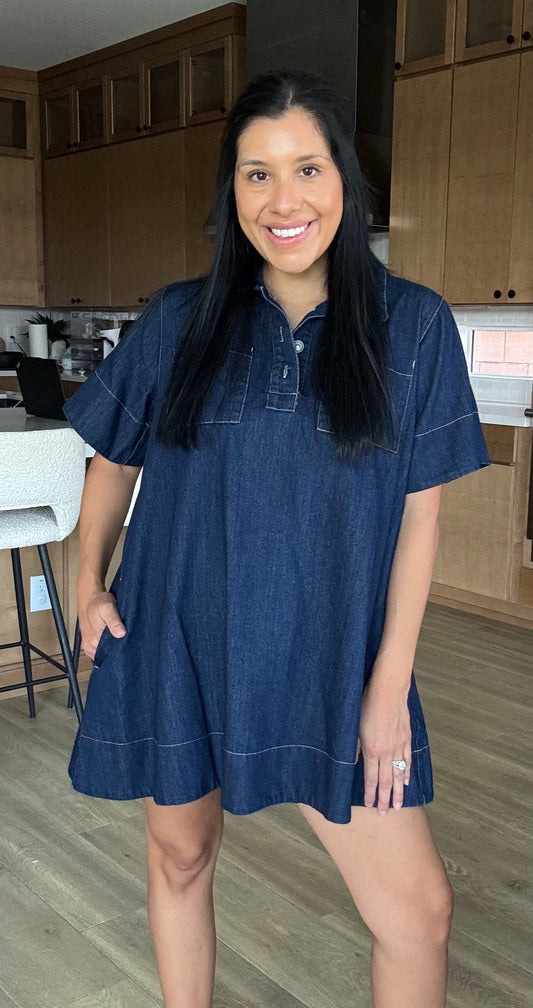 Indigo Denim Dress
