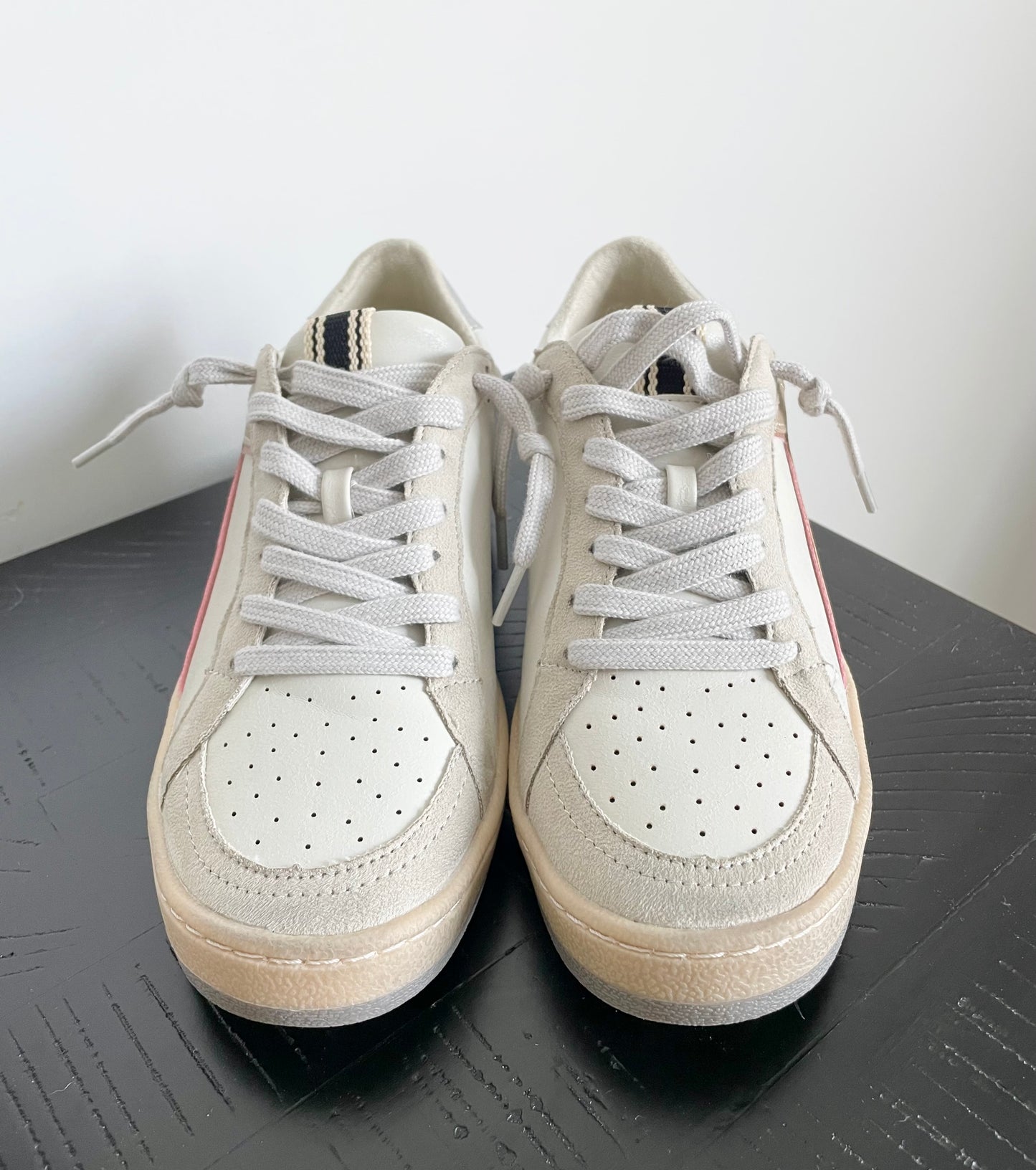 Women's Blush Pink and Gold Sneakers