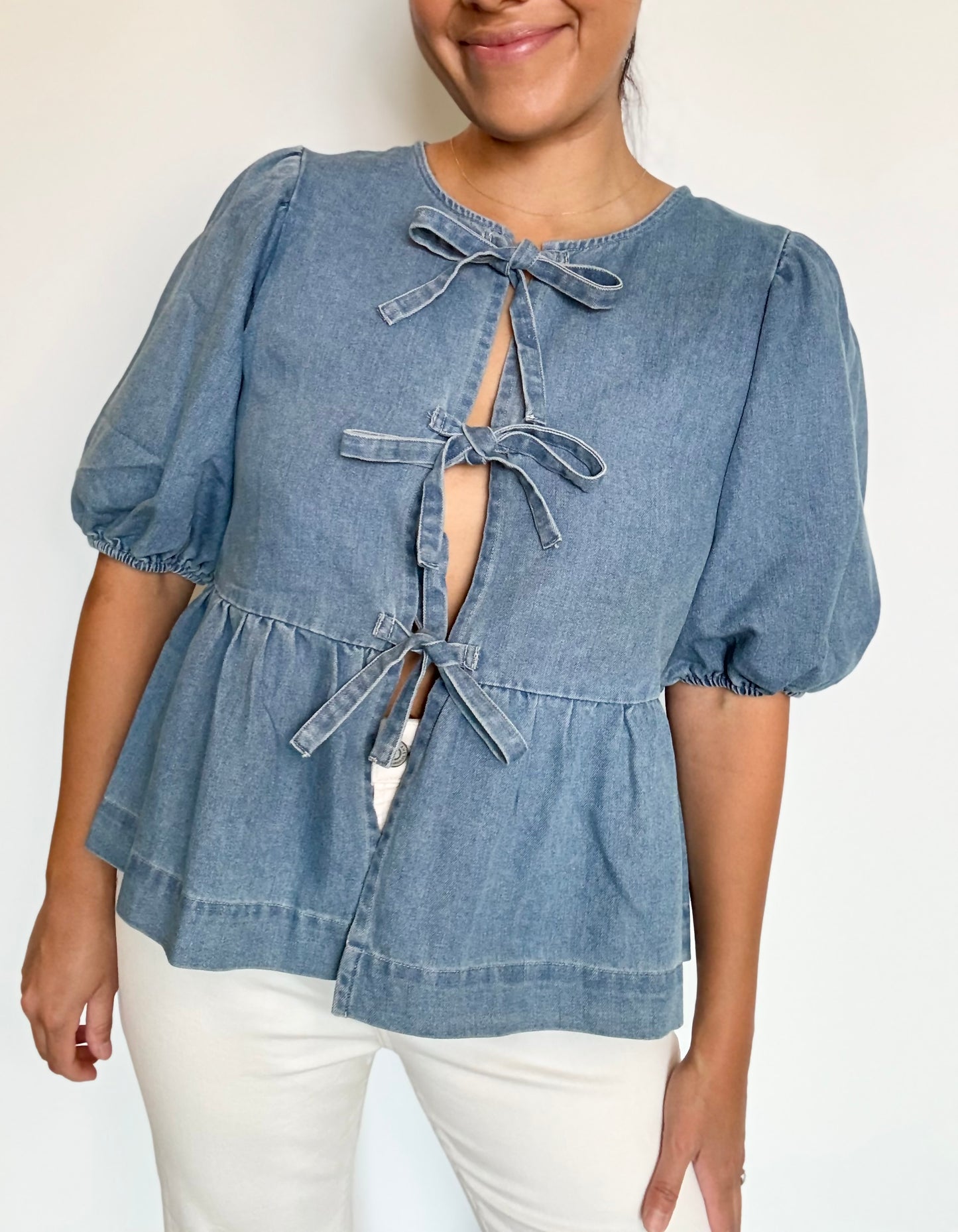 Bow Tie Jean Top