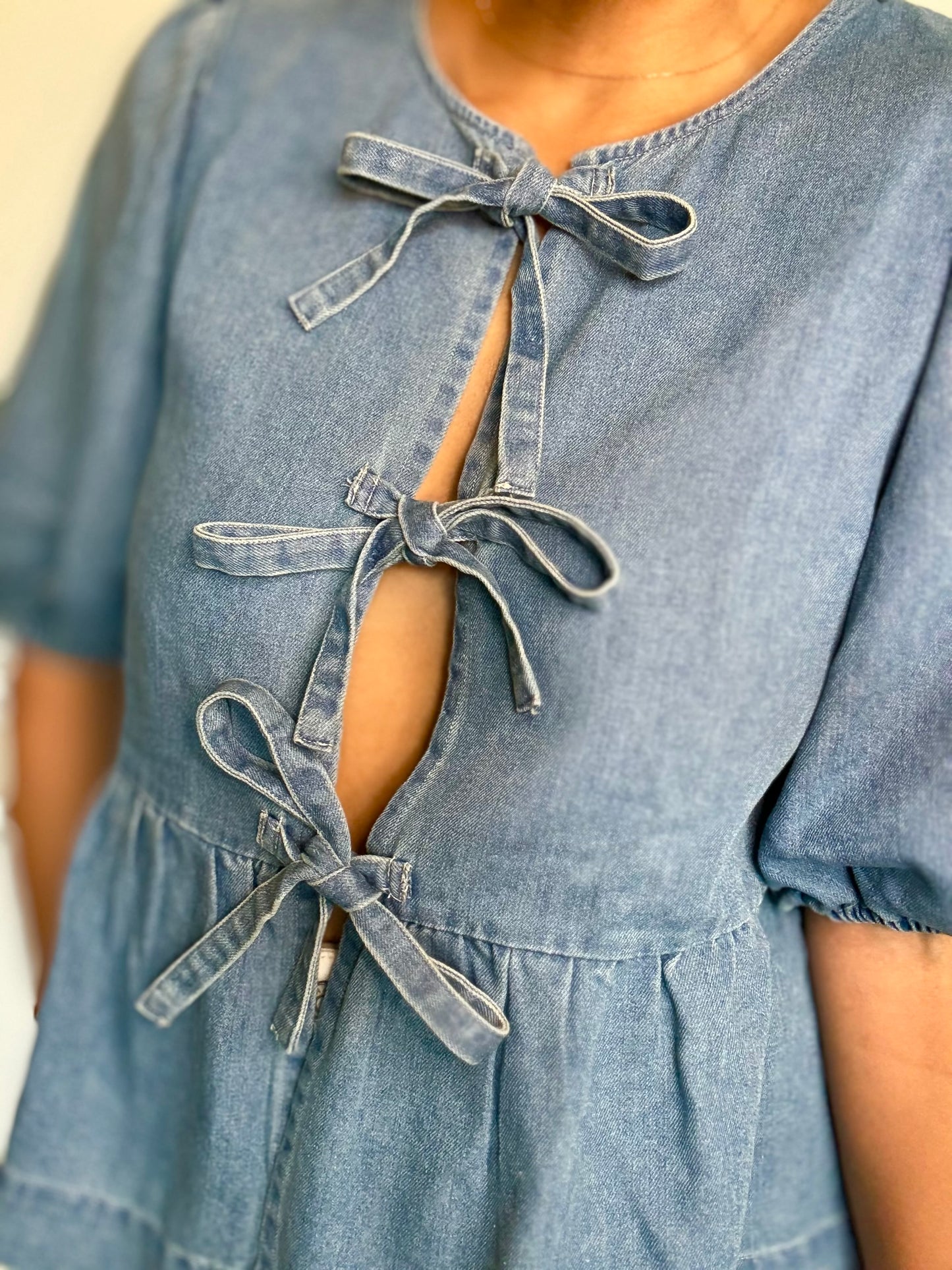 Bow Tie Jean Top