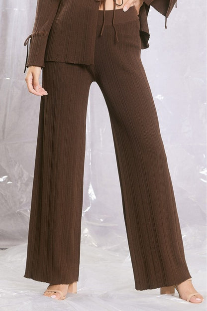 Textured Knit Pants