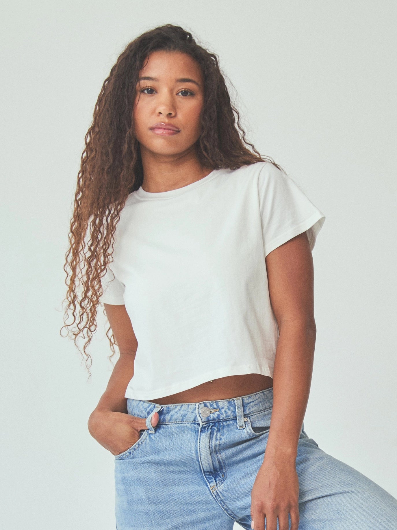 Classic Cotton Cropped T-shirt